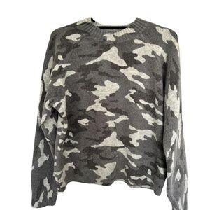 Banana Republic Aire Gray Camo Sweater Size XL